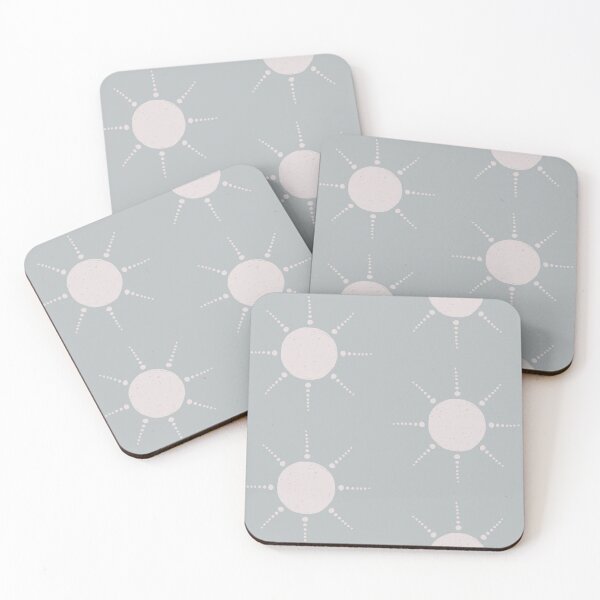 Aperçu de l'œuvre Pretty Polka Dots Sun Pattern Boho Aesthetic In Muted Colors Muted Teal créée et vendue par scorpiolane.