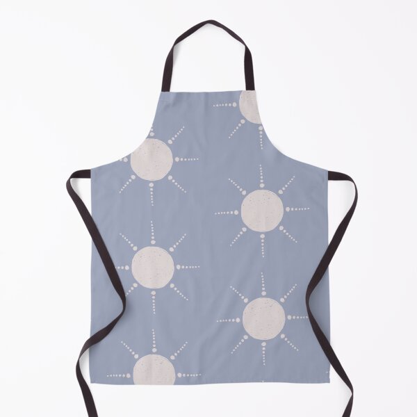 Aperçu de l'œuvre Pretty Polka Dots Sun Pattern Boho Aesthetic In Muted Colors Pigeon Blue créée et vendue par scorpiolane.