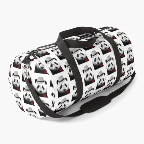 Item preview, Don Vito Pandaone panda bear portrait (white) designed and sold by Madame Memento.