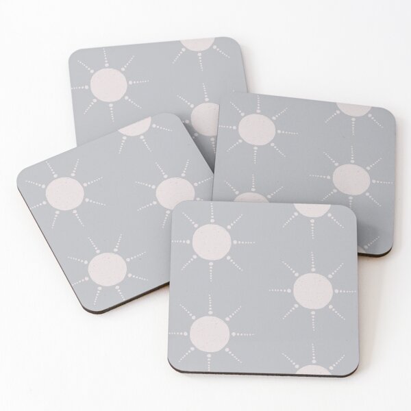 Item preview, Pretty Polka Dots Sun Pattern Boho Aesthetic In Muted Colors Stone Blue designed and sold by scorpiolane.