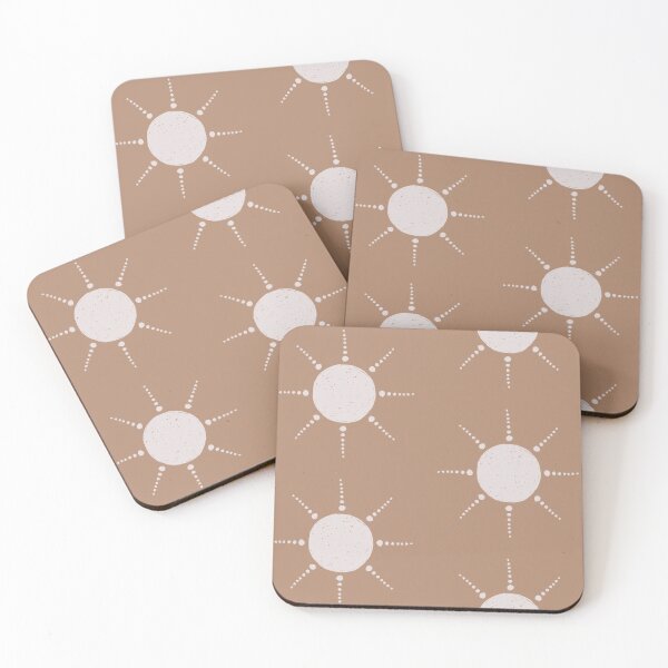 Artikelvorschau, Pretty Polka Dots Sun Pattern Boho Aesthetic In Muted Colors Brown entworfen und verkauft von scorpiolane.