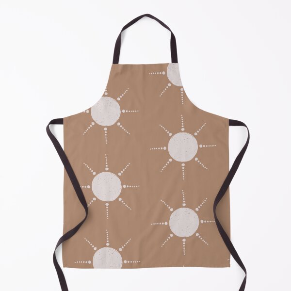 Aperçu de l'œuvre Pretty Polka Dots Sun Pattern Boho Aesthetic In Muted Colors Brown créée et vendue par scorpiolane.