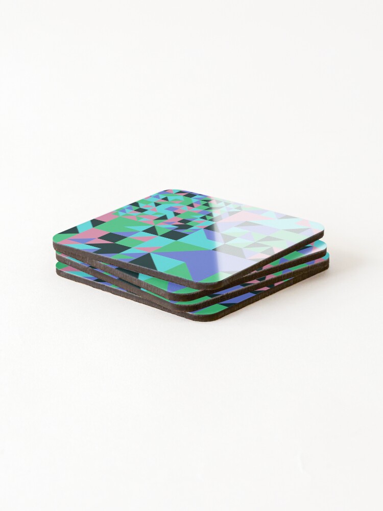 Thumbnail 4 of 5, Coasters (Set of 4), Angles 6 designed and sold by genpythonart.