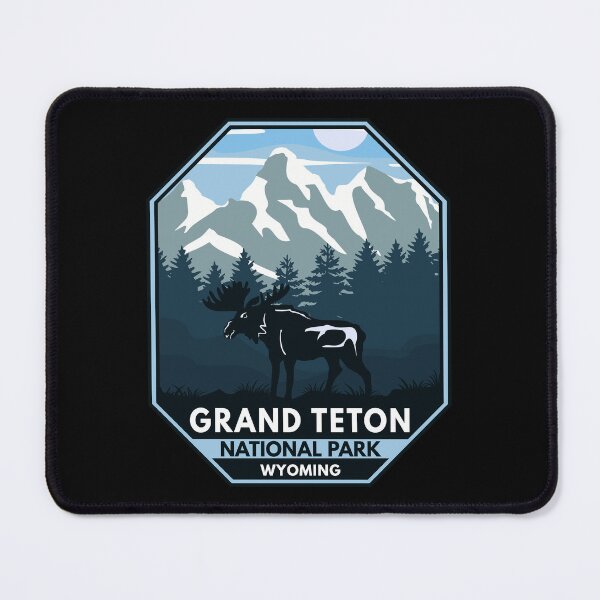 Item preview, Grand Teton National Park Wyoming Moose Emblem designed and sold by KrisSidDesigns.