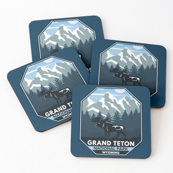 Item preview, Grand Teton National Park Wyoming Moose Emblem designed and sold by KrisSidDesigns.
