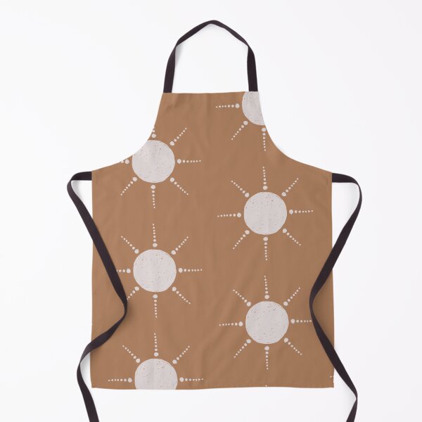 Aperçu de l'œuvre Pretty Polka Dots Sun Pattern Boho Aesthetic In Muted Colors Caramel créée et vendue par scorpiolane.