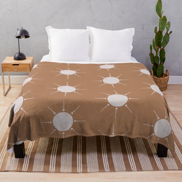 Item preview, Pretty Polka Dots Sun Pattern Boho Aesthetic In Muted Colors Caramel designed and sold by scorpiolane.