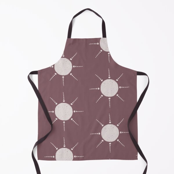 Aperçu de l'œuvre Pretty Polka Dots Sun Pattern Boho Aesthetic In Muted Colors Mulberry créée et vendue par scorpiolane.
