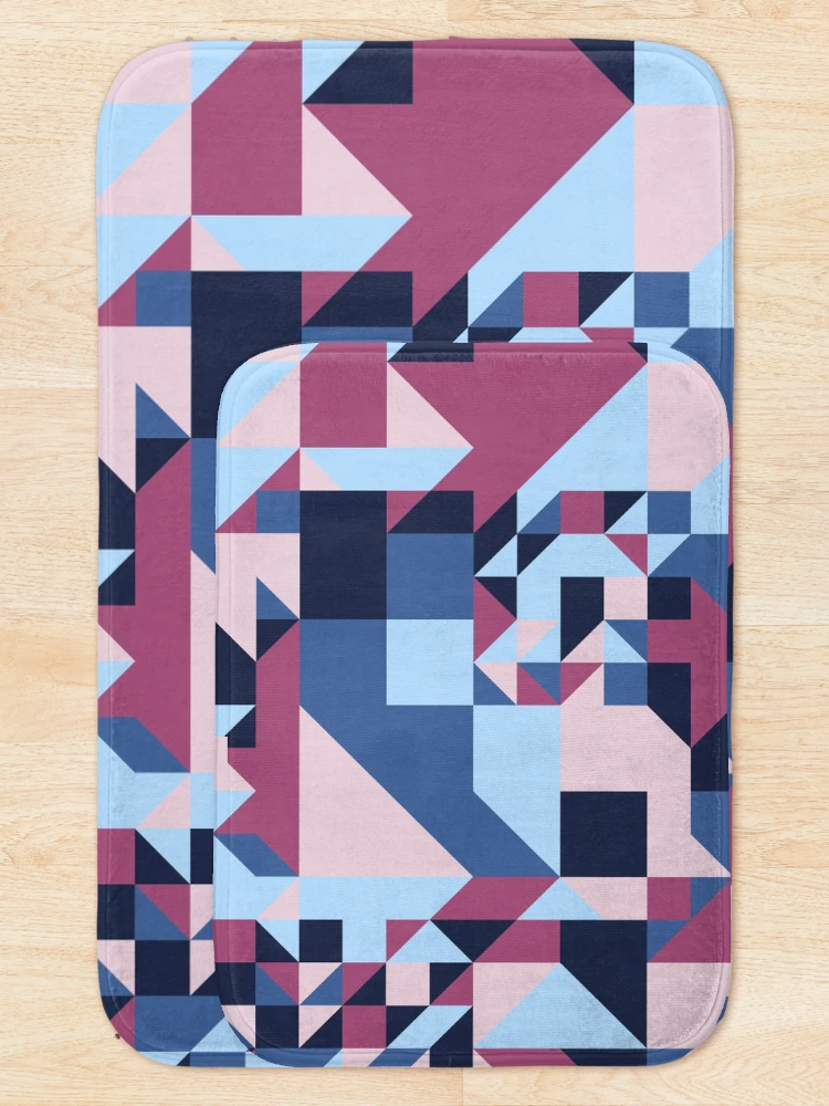 Thumbnail 5 of 6, Bath Mat, Angles 8 designed and sold by genpythonart.