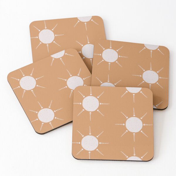 Artikelvorschau, Pretty Polka Dots Sun Pattern Boho Aesthetic In Muted Colors Orange entworfen und verkauft von scorpiolane.