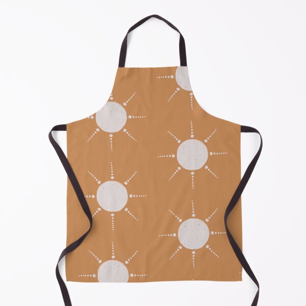 Aperçu de l'œuvre Pretty Polka Dots Sun Pattern Boho Aesthetic In Muted Colors Orange créée et vendue par scorpiolane.