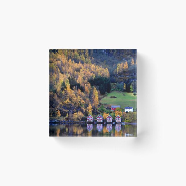 Item preview, Autumn Trees Flam Aurlandsfjord Norway designed and sold by AndyEvansPhotos.