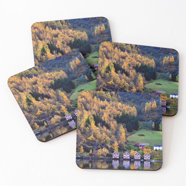 Item preview, Autumn Trees Flam Aurlandsfjord Norway designed and sold by AndyEvansPhotos.