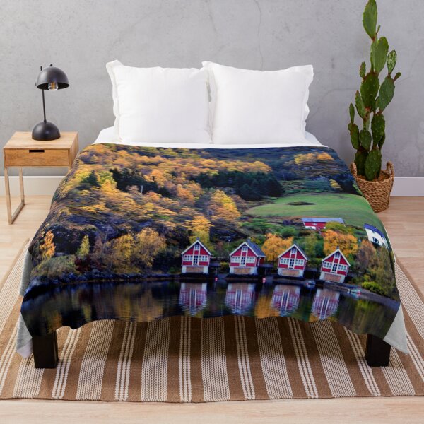 Item preview, Autumn Trees Flam Aurlandsfjord Norway designed and sold by AndyEvansPhotos.