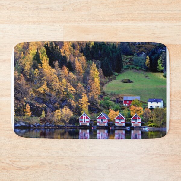 Item preview, Autumn Trees Flam Aurlandsfjord Norway designed and sold by AndyEvansPhotos.