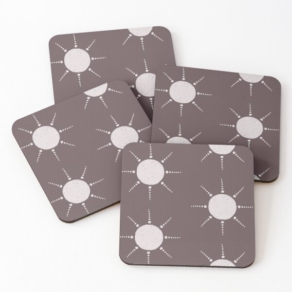 Artikelvorschau, Pretty Polka Dots Sun Pattern Boho Aesthetic In Muted Colors Walnut Brown entworfen und verkauft von scorpiolane.