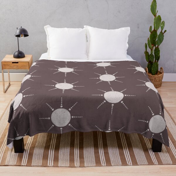 Item preview, Pretty Polka Dots Sun Pattern Boho Aesthetic In Muted Colors Walnut Brown designed and sold by scorpiolane.