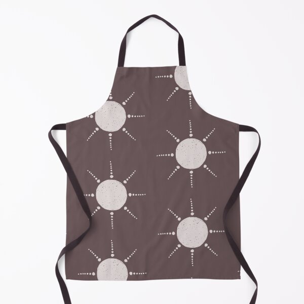 Aperçu de l'œuvre Pretty Polka Dots Sun Pattern Boho Aesthetic In Muted Colors Walnut Brown créée et vendue par scorpiolane.
