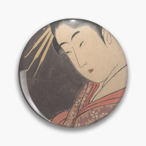 Item preview, Hanaōgi japanese art woodblock stamp print vintage antique art oriental decoration designed and sold by Novel-ty.