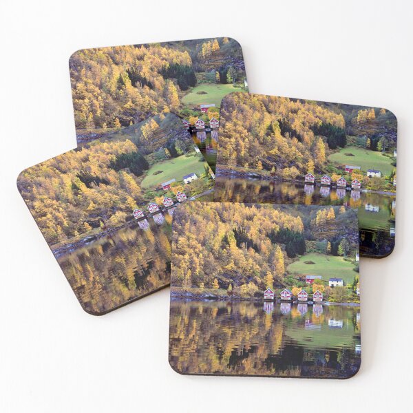 Item preview, Autumn Trees Flam Aurlandsfjord Norway designed and sold by AndyEvansPhotos.