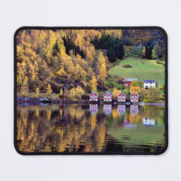 Item preview, Autumn Trees Flam Aurlandsfjord Norway designed and sold by AndyEvansPhotos.