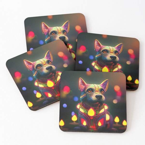 Item preview, Happy Dog Diwali Sticker designed and sold by TheCreativeFab.