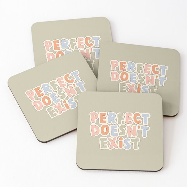Item preview, Perfect Doesn't Exist Positive Affirmation Quote  designed and sold by bykirstco.