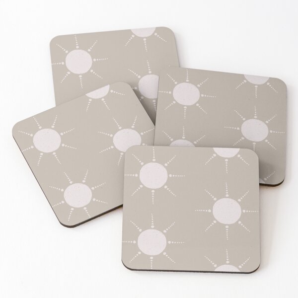 Artikelvorschau, Pretty Polka Dots Sun Pattern Boho Aesthetic In Muted Colors Light Taupe entworfen und verkauft von scorpiolane.