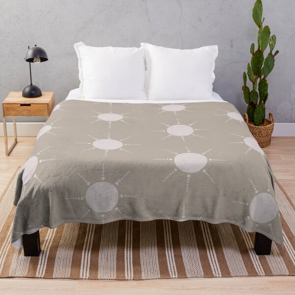 Item preview, Pretty Polka Dots Sun Pattern Boho Aesthetic In Muted Colors Light Taupe designed and sold by scorpiolane.