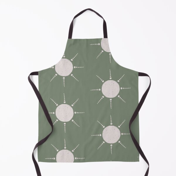 Aperçu de l'œuvre Pretty Polka Dots Sun Pattern Boho Aesthetic In Muted Colors Green créée et vendue par scorpiolane.