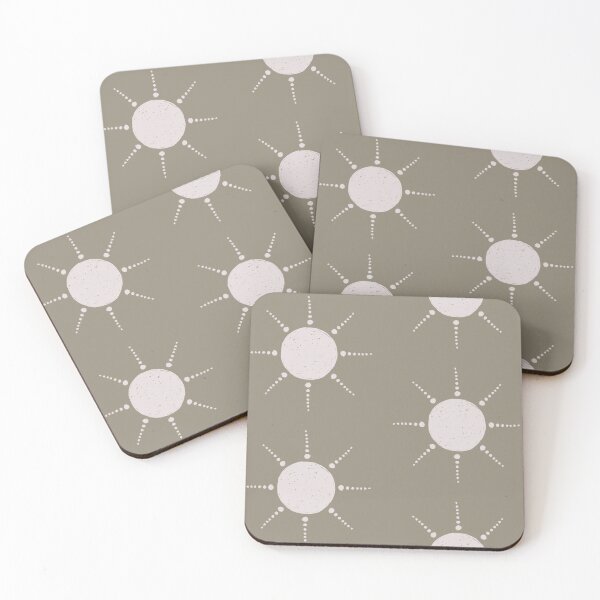 Artikelvorschau, Pretty Polka Dots Sun Pattern Boho Aesthetic In Muted Colors Muted Green entworfen und verkauft von scorpiolane.