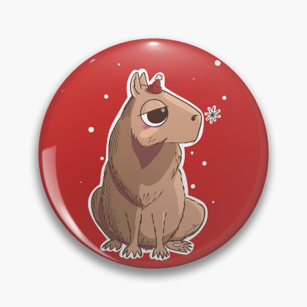 Item preview, Chill Capybara ~ Winter Christmas designed and sold by BeeAndClover.