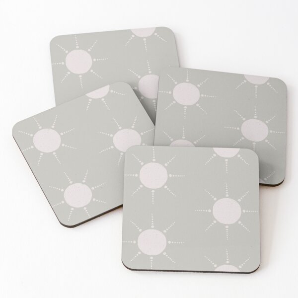 Item preview, Pretty Polka Dots Sun Pattern Boho Aesthetic In Muted Colors Pale Green designed and sold by scorpiolane.