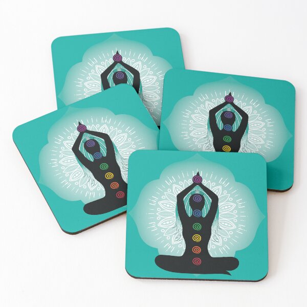 Item preview, 7 Chakras #84B TealBG designed and sold by chakraplaza.