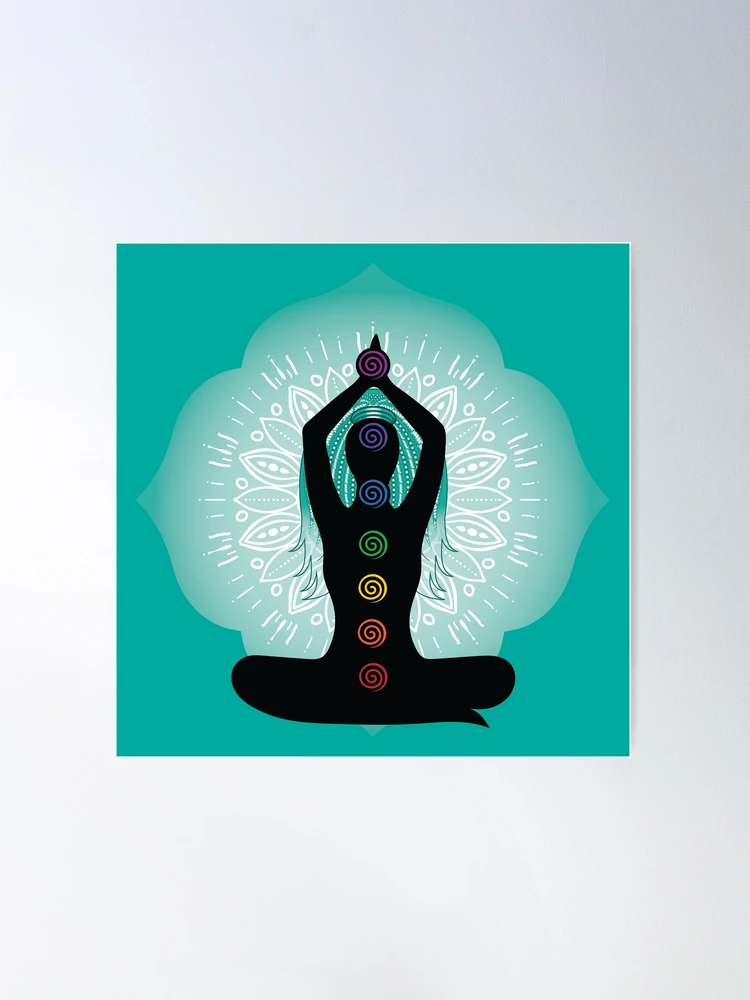 Charka Wall Hanging, Yoga Poster, Chakra Poster, Meditation Decor