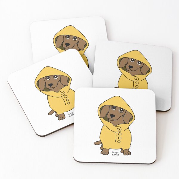 Item preview,  Cute Dachshund Sausage Dog Wearing a Raincoat designed and sold by Scat the cat.