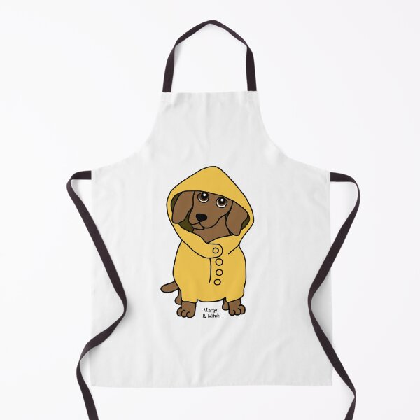 Item preview, Cute Dachshund Sausage Dog Wearing a Raincoat designed and sold by Scat the cat.