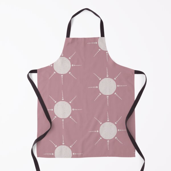 Aperçu de l'œuvre Pretty Polka Dots Sun Pattern Boho Aesthetic In Muted Colors Deep Pink créée et vendue par scorpiolane.