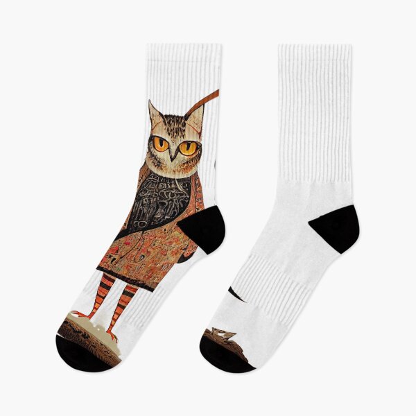 Item preview, Cute Cat and Owl Sticker designed and sold by TheCreativeFab.