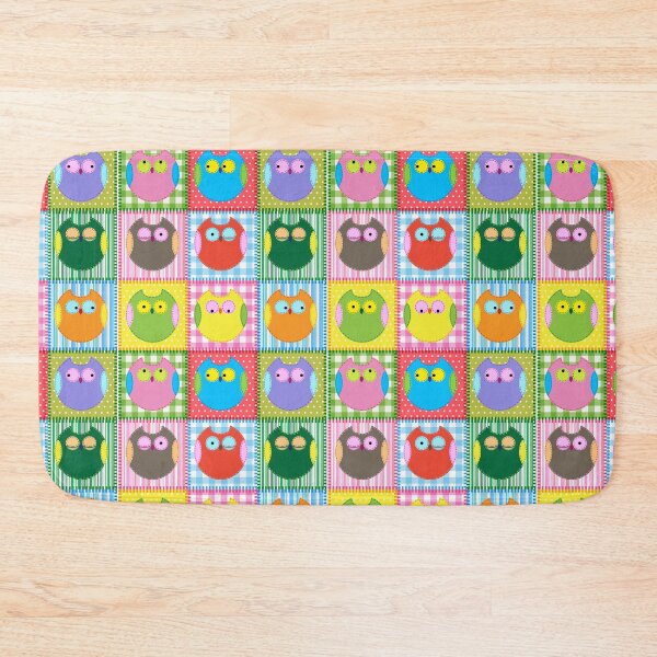 Item preview, Colorful Patchwork Owls designed and sold by cgroenewald.