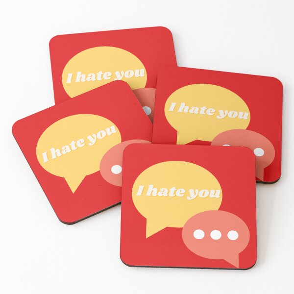 Item preview, Message I hate you emoji Sticker designed and sold by TheCreativeFab.