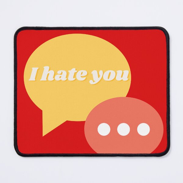 Item preview, Message I hate you emoji Sticker designed and sold by TheCreativeFab.