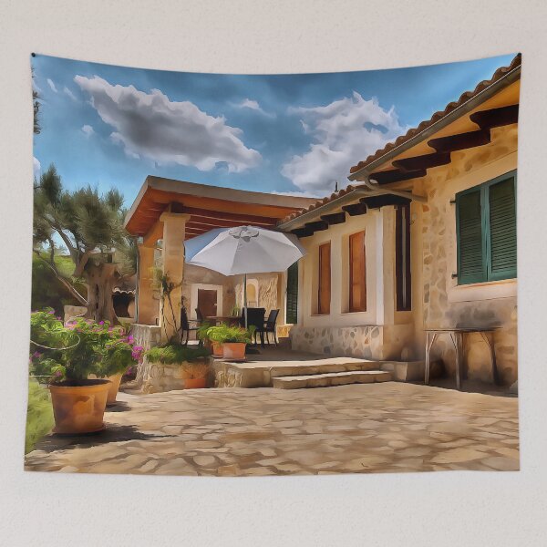 Item preview, Caimari Farm House (Painting)  designed and sold by cmphotographs.