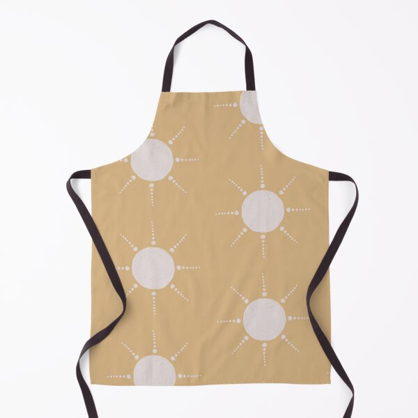Aperçu de l'œuvre Pretty Polka Dots Sun Pattern Boho Aesthetic In Muted Colors Honey Yellow créée et vendue par scorpiolane.