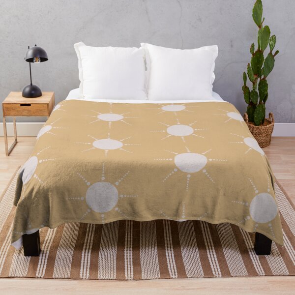 Item preview, Pretty Polka Dots Sun Pattern Boho Aesthetic In Muted Colors Honey Yellow designed and sold by scorpiolane.