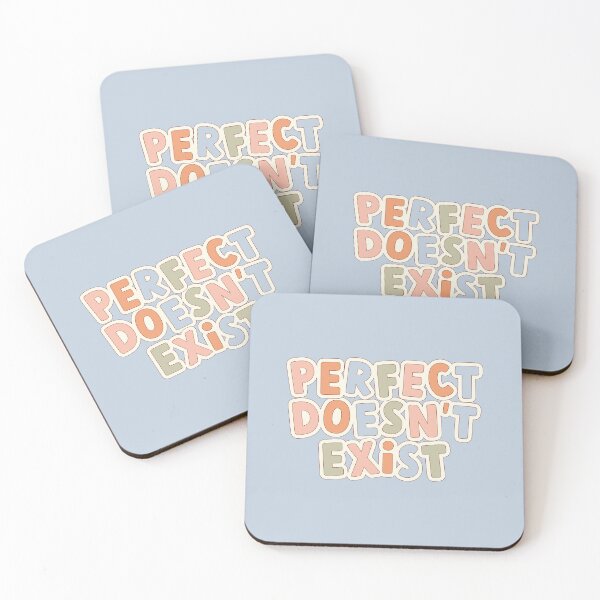 Item preview, Perfect Doesn't Exist Positive Affirmation Quote  designed and sold by bykirstco.