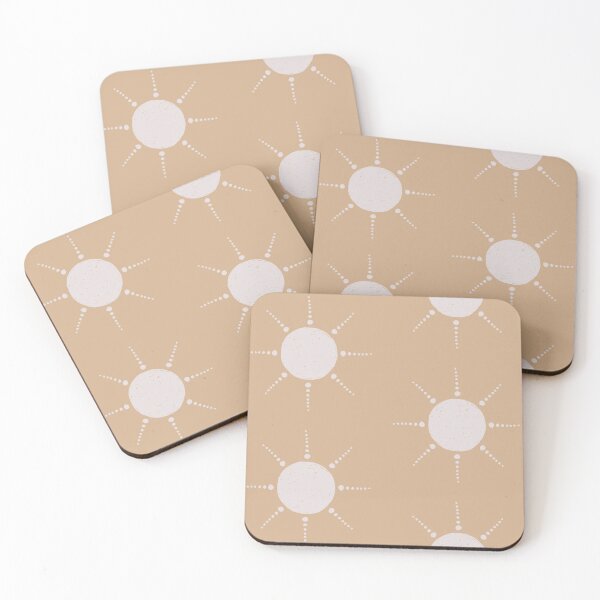 Artikelvorschau, Pretty Polka Dots Sun Pattern Boho Aesthetic In Muted Colors Peach Yellow entworfen und verkauft von scorpiolane.