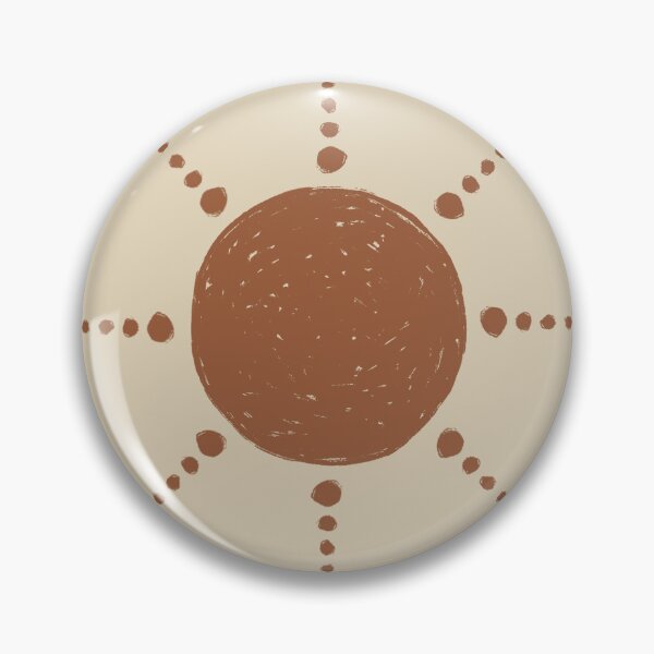 Artikelvorschau, Pretty Polka Dots Sun Pattern Boho Aesthetic In Muted Colors Brown & Muted Yellow entworfen und verkauft von scorpiolane.