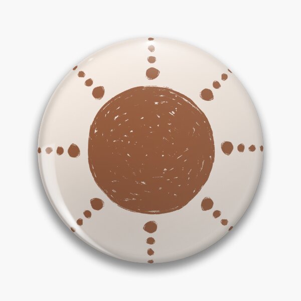 Artikelvorschau, Pretty Polka Dots Sun Pattern Boho Aesthetic In Muted Colors Cream & Brown entworfen und verkauft von scorpiolane.