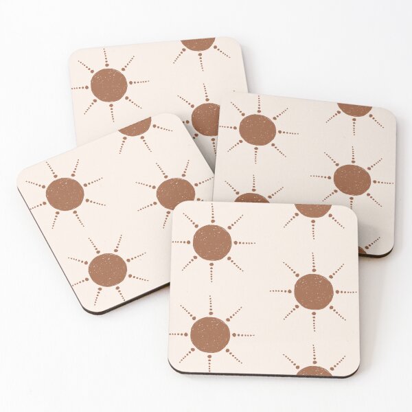 Artikelvorschau, Pretty Polka Dots Sun Pattern Boho Aesthetic In Muted Colors Cream & Brown entworfen und verkauft von scorpiolane.